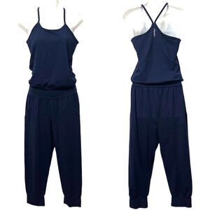 RIPPLE Yoga Jumpsuit Navy Blue L